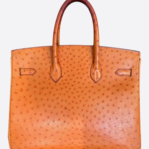 Hermes Brown Ostrich Birkin 35 - Picture 3 of 8
